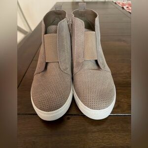 Taupe Suede Leather Booties by Steve Madden-Size 8M